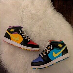 Nike Air Jordan 1 Mid Championships Old School FD1317-007 Size 7